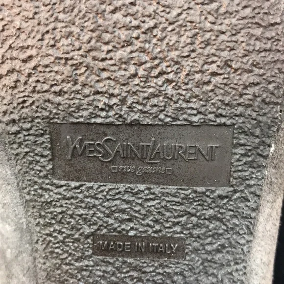 Yves Saint Laurent Gray Suede Heels Made in Italy Size 41 (US 10) - Picture 15 of 15